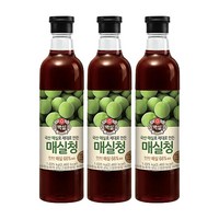 백설 매실청 1.025kg 3개