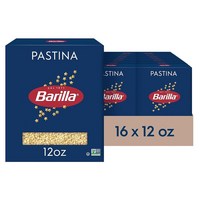 Barilla Pastina Pasta 355ml12온스 박스 16개 팩 듀럼 밀 세몰리나로 만든 GMO 프리 파스타 코셔 인증