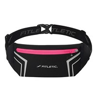 Fitletic Sport Belt - Blitz Black/Pink Zipper Fitletic 스포츠 벨트 - 블리츠 블랙/핑크 지퍼, 1개