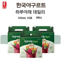 한국야구르트 하루야채 데일리 하루 야채즙 100ml 30개입, 1개, 3L