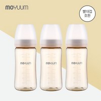 [모윰] PPSU 노꼭지 올인원 젖병 270ml 트리플팩 (빨대컵 호환), 단품, 3개