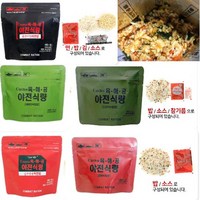 더로우 전투식량 캠핑 비상 밤낚시 식량 골라세트, 1.5kg, 15개, 제육맛비빔밥