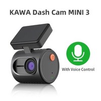 쟈동차용품 DVR 대시 캠 KAWA 미니 3 비디오 녹음기 비상 음성 제어 야간 투시경 WiFi 앱 모니터 WDR 2K, 1) 음성 제어  32G