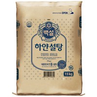 [CJ] [G] 백설 하얀설탕15kg, 단품, 15kg, 1개