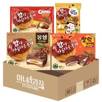 부여알밤 몽쉘 + 찰떡파이 + 크런키 더블크런치바 + 말랑카우