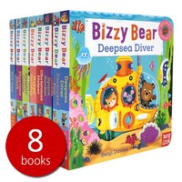 (북메카 영어원서) Bizzy Bear Steady Seller 8 Books Set 2(QR음원 포함) 비지베어 리딩음원 조작보드북, Nosy Crow