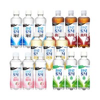 진로토닉워터 제로5종모음 / 제로 홍차 진저에일 피치 솔 3개씩 / 300ml