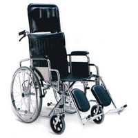 탄탄 침대형 리클라이닝 휠체어 거상형 스틸 접이식, 1개, 903GC-46