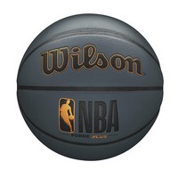 WILSON NBA Forge 시리즈 실내실외 농구공 포지 플러스 다크 그레이 사이즈 15.272.4cm628.5인치, Size 6 - 28.5", Dark Grey, Size 6 - 28.5"