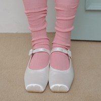 도넛바이닐샵 loose middle socks - blossom pink