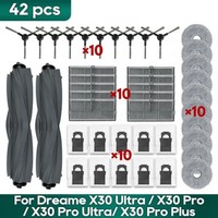 Dreame X30 Ultra / Pro Plus L10s Heat 와 호환되는 악세서리 부품 킷 로봇 청소기 롤러 측면 솔 레 필터, [18] Set P