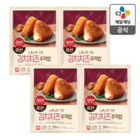 [비비고] (CJ제일제당) 햇반 쿡반 구운 주먹밥 김치치즈볶음밥, 500g, 4개