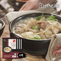 한식담미 한우 사골 도가니수육탕 4팩(팩당 600g), 4개, 600g