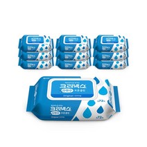 크리넥스 수앤수 코튼클린 물티슈 오리지널 캡형 64매 12팩, 10팩