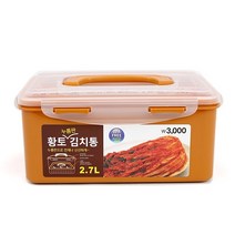 황토누름김치통2.7L, 2.7L, 1p