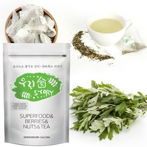 우리가스토리 쑥차 50티백 쑥 인진쑥 말린쑥 차, 1봉