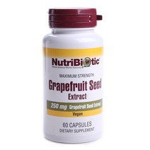 뉴트리바이오틱 자몽 씨드 추출물 250mg 타블렛 비건, 60정, 1개