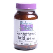Bluebonnet 판토테산 250mg 브이캡, 60개입, 1개