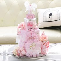 [기저귀케익] 베이비캐슬, 핑크, 백일