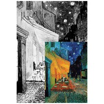 애드원 1000p 야광 카페테라스 직소퍼즐 51 x 73.5 cm, 1개, 1000피스