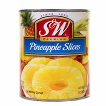 S&W 파인애플 슬라이스, 836g, 1개