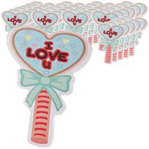 피크닉하우스 피크닉 하우스 막대사탕 페이퍼 러브 포장데코용품, 혼합색상, 30개입