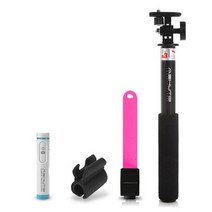 AB Shutter4 풀 패키지 셀카봉 ( 네이버 4번 셔터4 풀세트 셀카봉 ), 핑크, 1개