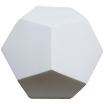 MORYARTS 기하도형 12면체 석고상, 1개, 13 x 13 cm