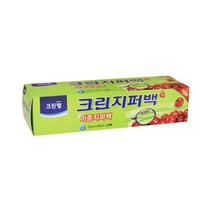 크린랲 크린랩 이중지퍼 주방용 증정 냉동겸용 지퍼백 대, 대(L), 1개, 20매