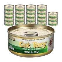 캣토리 고양이 캔, 참치 + 새우 혼합맛, 24개