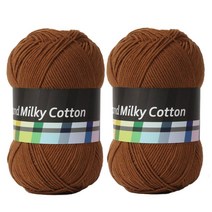 밀키코튼 뜨개실 2Ea, 53번 (커피), 1개