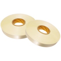 금비코리아 리본/고밀도주자 Single Faced Satin/10mm, 2개, C4 크림색, 45m