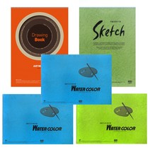 아트모아 미술용 스케치북 5권, 4절, 1세트