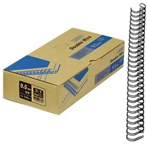 카피어랜드 3:1 제본 와이어링 100개입, 9.5mm, 검정색