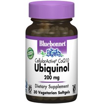 Bluebonnet CoQ10 유비퀴놀 200 mg 베지테리안 소프트젤, 30개입, 1개