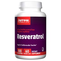 재로우 레스베라트롤 100mg 베지캡 비건 글루텐 프리, 60개입, 1개