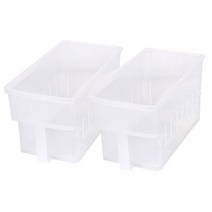 창신리빙 손잡이 오픈 저안트레이 1호 2p, 투명