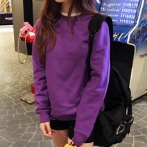 티데일리 젤란 무지 맨투맨 라운드 긴팔티셔츠
