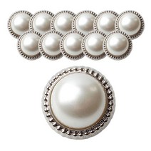 진주알단추 21mm, 실버, 12개입
