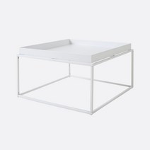 스퀘어 트레이 철제테이블 3종 600x600_화이트