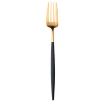 큐티폴 고아 블랙골드 디저트포크, 1개