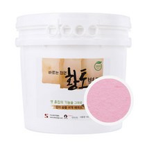 이오세라믹황토 바르는 천연 황토벽지 16L, 핑크색, 1개