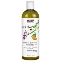 나우푸드 라벤더 아몬드 마사지 오일, 473ml, 1개