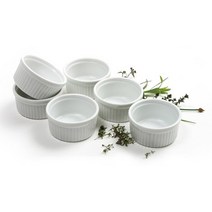 노르프로 포셀린 래머킨 90ml, White, 6개입