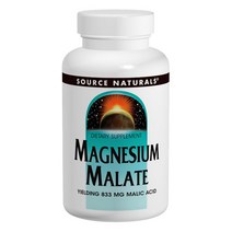 소스내츄럴스 마그네슘 말레이트 일딩 833mg 말릭 애시드, 90개입, 1개