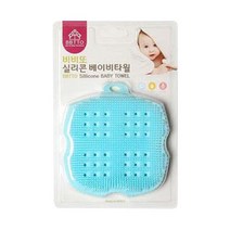 비비또 실리콘 베이비 타월, 블루, 1개