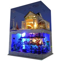 프라임위너스 DIY 미니어처 풀하우스 수족관 키트, 혼합 색상