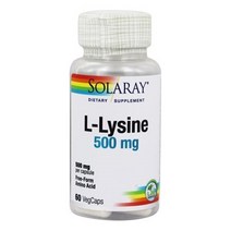 솔라레이 L-리신 500mg 베지캡, 60개입, 1개