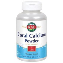 Kal 코랄 칼슘 파우더, 225g, 1개