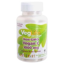 베지라이프 Non-GMO 비건C 1000mg 비건 캡슐, 90개입, 1개